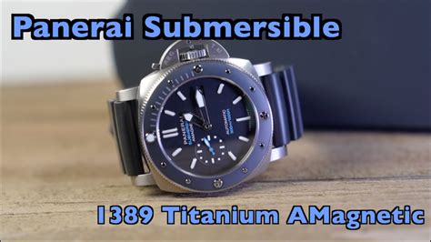 Panerai PAM01389 or 1389 Titanium Submersible Full Review.